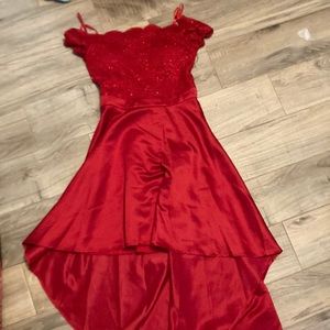 Prom dress it is a beautiful red dress wore it once for prom but that was all